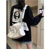 Women's Large Capacity Fashion Tote - Japanese & Korean Style, Versatile Casual Handbag, Crossbody & Shoulder Bag