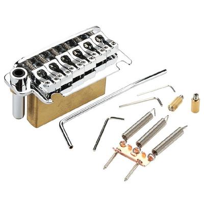 2-Punkt Gitarren-Tremolo-Brücke mit Tremolo-System-Saitenreitern und Vollformat-Messingblock 2-Punkt E-Gitarrenbrücke