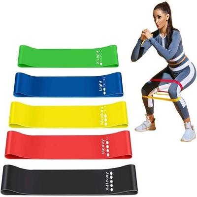 KD Resistance Band Toning Tube with Door Anchor (15-50 Lbs) Light, Medium, Heavy & E Heavy for Exercise Home Workout, Strengt (Loop Band Set 5)