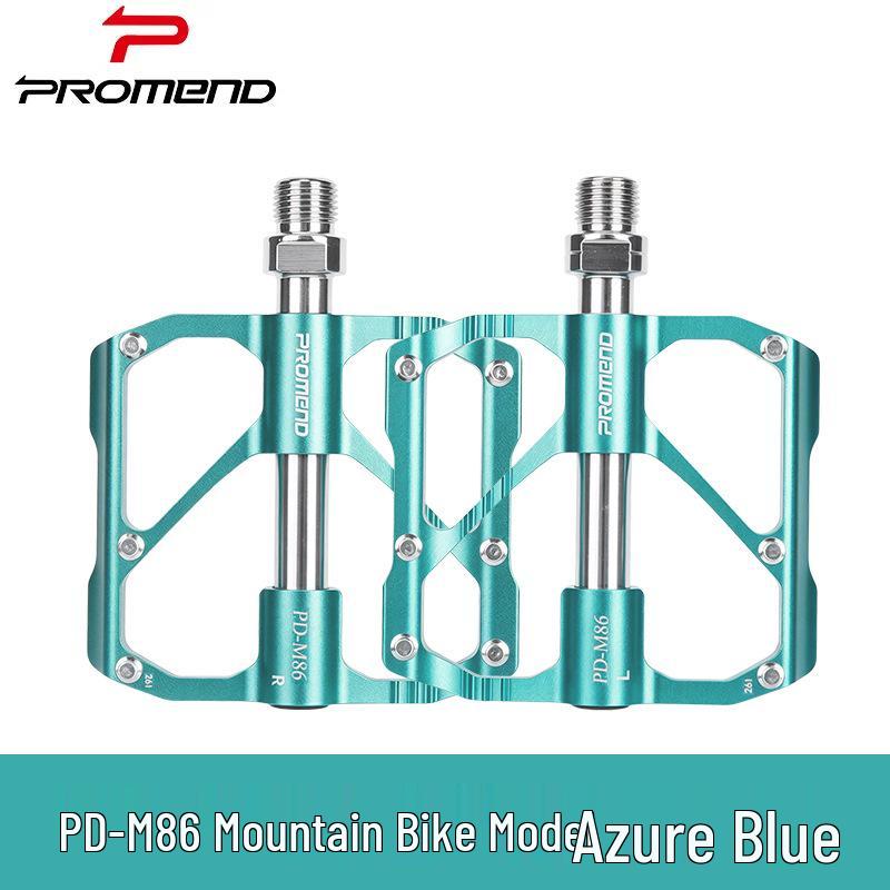Pédales de Vélo PROMEND M86 en Alliage d'Aluminium à Trois Roulements pour Vélos de Montagne et de Route