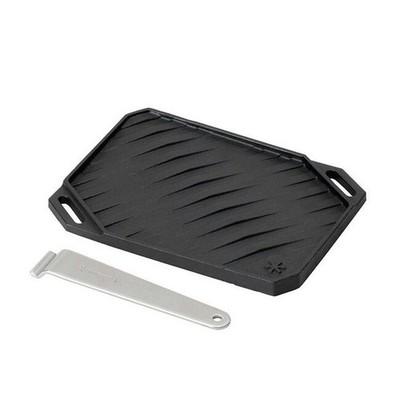 Snow Peak Gigapower Stove Recta Griddle CS-150 Cast Iron Camping BBQ Plate Fs