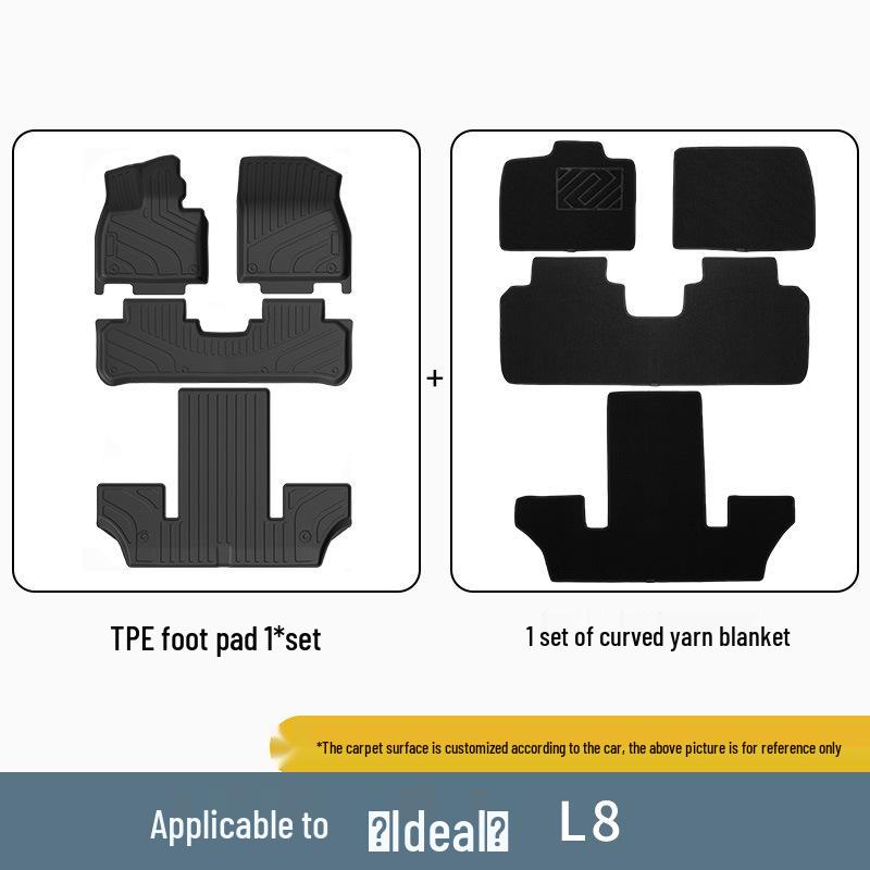 Li Auto L8 TPE Floor and Trunk Mats for 23-24 Models