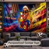 Wall Hanging Tapestry Custom NameLamine Yamal Pattern Personalized Printed Fabric Wall Decor