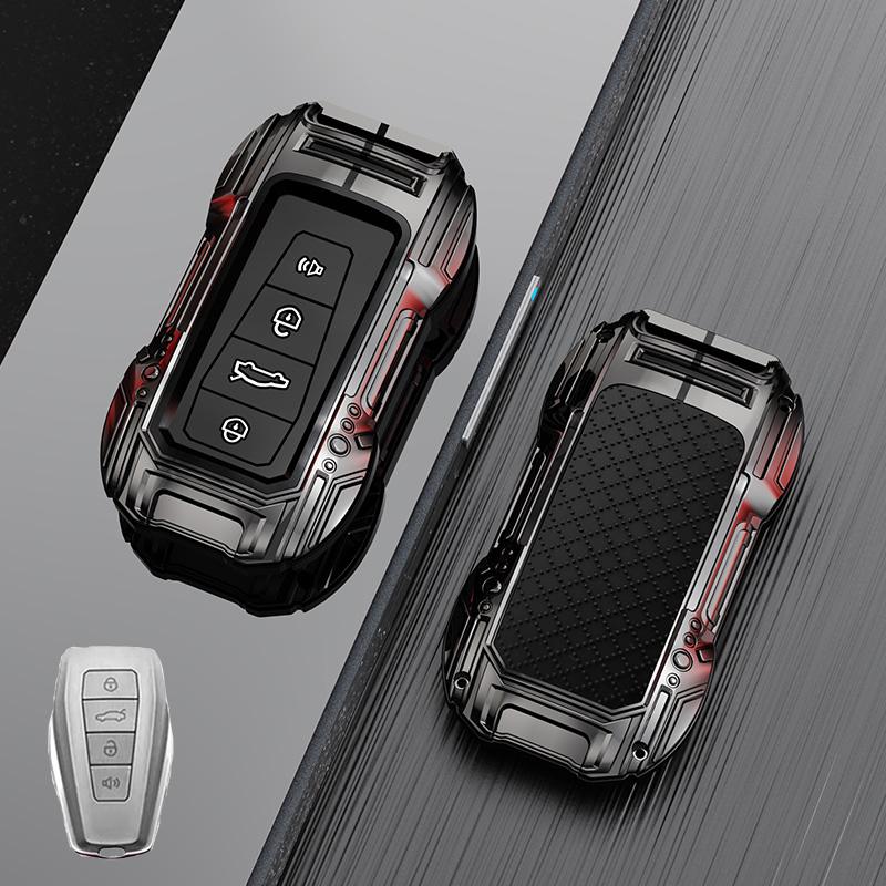 4 Buttons Metal + Silicone Car Key Case Cover Shell For Renault Grand Koleos Geely Coolray X6 Emgrand   Accessories