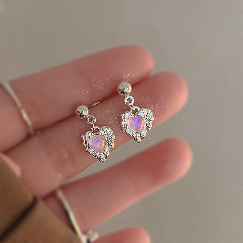 Gold Ring Earrings Women's Ear Buckles Light Luxury High-end Earrings Autumn and Winter Ring Earrings
