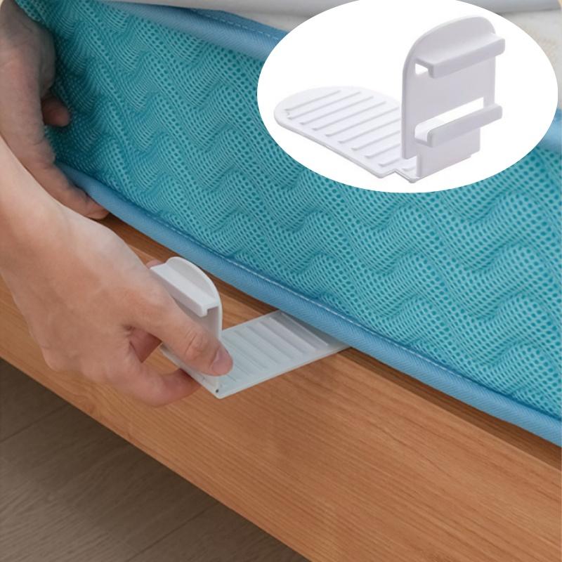 4/8Pcs Folding Bed Sheet Bed Cover Holder Non-slip and Easy To Install Adjustable Bed Sheet Anti-running Fixing Clip Single