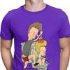 Beavis Butthead Toilet Fun TShirts Aesthetic Men Cartoon Rock Comic Punk Metal Funny Christmas Tees T Shirts Homme