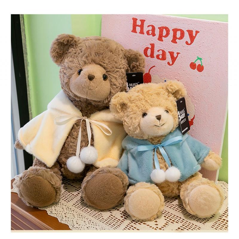 Adorable Hooded Mia Bear Plush Toy Girlfriend Birthday Gift Couple Teddy Stuffed Animal Bed Decor