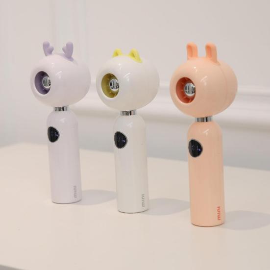 Portable Handheld Turbo Fan Digital Display High-Speed Strong Airflow Low Noise Personal Rechargeable Air Cooler Fan