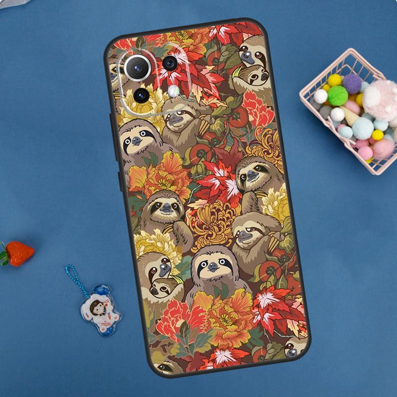 Cute Sloth Animal Case For Xiaomi 13 14 15 Ultra 11T 12T 13T 14T Pro POCO X7 Pro X3 X5 X6 M6 F5 F6 Pro Cover