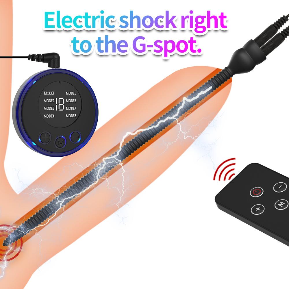 E-Stim Urethra Catheter Electric Shock Penis Plug 200mm Urethral Stimulator For Male Masturbator Urethral Sound Absorber Sex Toy