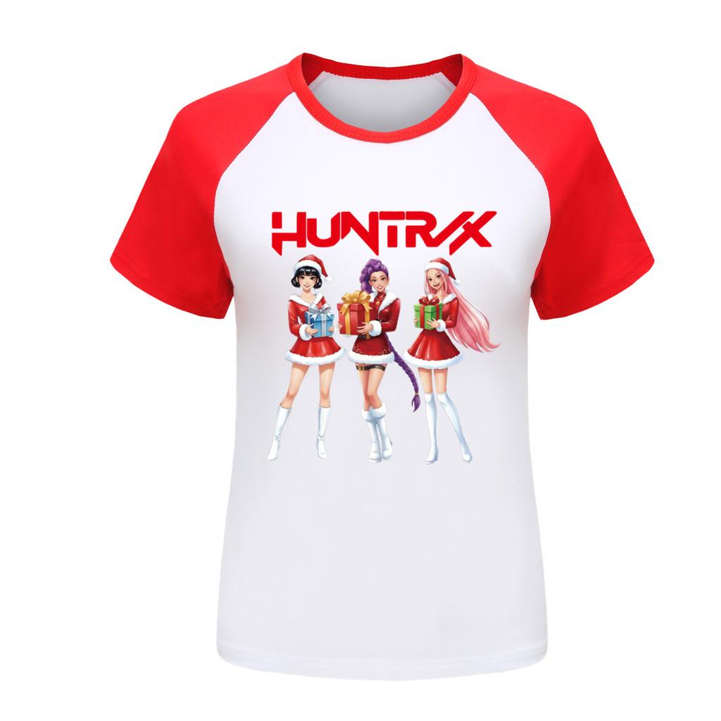 5086 Barn Flickor Jul Nyår Rumi Zoey Mira Tryck Raglan Kortärmad T-shirt