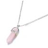 Rose Quartz Necklaces Pendants Set For Spiritual Energy Witchcraft Reiki Holiday Gift, Birthday Gift