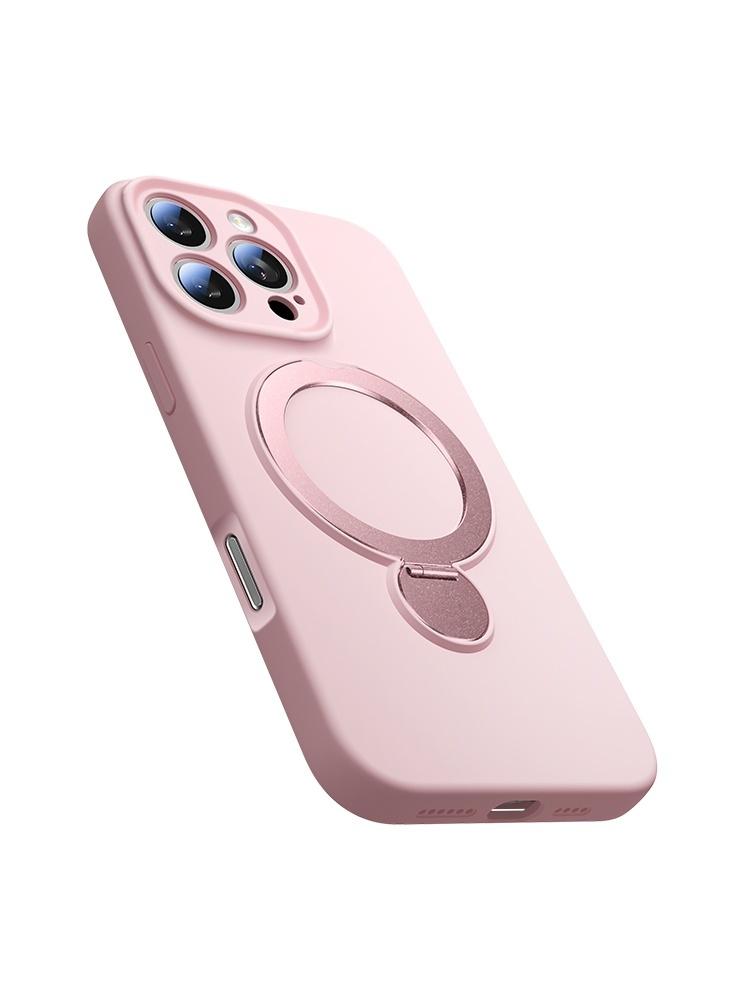 Liquid Bracket Lanyard Phone Case For iPhone 16 Pro Max 15 14 13 Pro Max 16Plus 360° Rotation Stand Wrist Strap Cover 16 Pro Max
