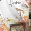 Thanksgiving Pumpkin Flowers Sheer Curtains For Living Room Bedroom Tulle Curtain For Kitchen Voile Curtain Blind Panels