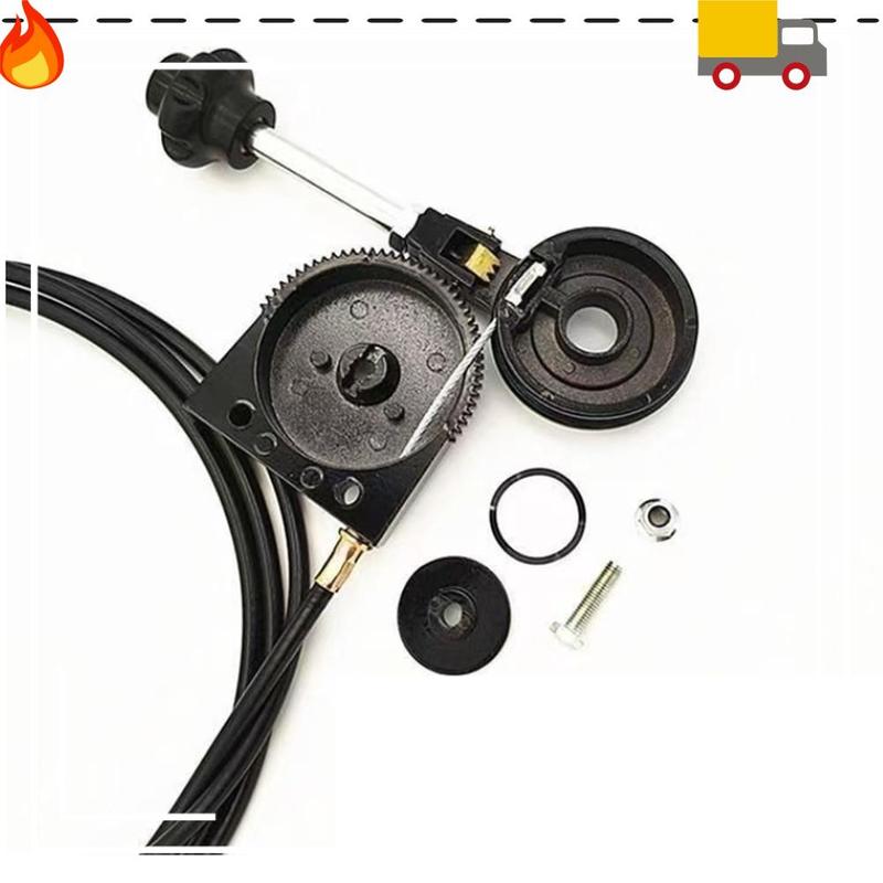 Hand Throttle Control 1 Meter Self-Locking For Excavator Harvester Tractor Ship Spreader Cable Assembly