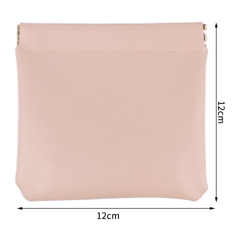 Pu Leather Makeup Storage Bag Waterproof Small Cosmetic Pouch Mini Short Wallet Bag Coin Purse Key Earbuds Credit Card Holder