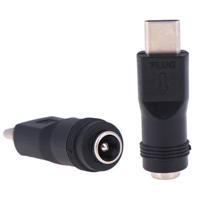 1ks nejnovější 3.1 zástrčka 90 / 180 stupňů DC adaptér Univerzální 5,5 * 2,1 mm zásuvka na typ C