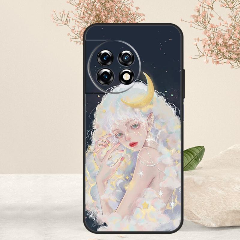 Cute And Beauty Girl Color Painting Case For OnePlus 15 R 13 13T 13R 12 12R 11 10T 8T 9 10 Pro Nord 5 CE 4 3 Lite N20 N30 Cover