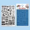 Nail Art Tool Printing Steel Plate Lace Transfer Butterfly Flower French Plaid Leopard Print Fireworks Year Of The Snake Pattern Template