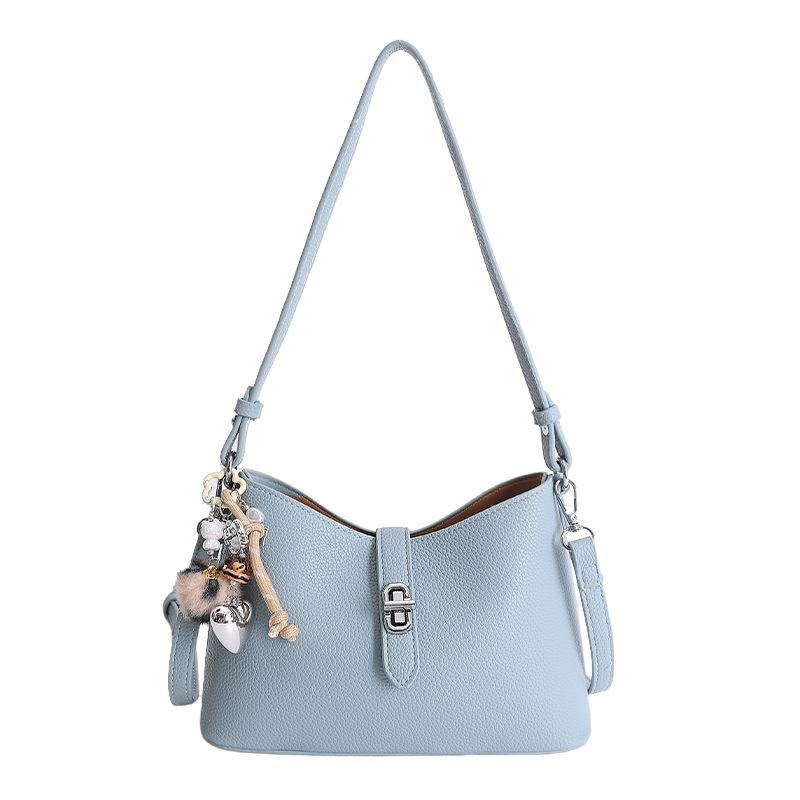 New Temperament Armpit Bag Women's Bag Fashionable Soft Leather Handbag Shoulder Bag Elegant and Fashionable Commuter Crossbody Bag