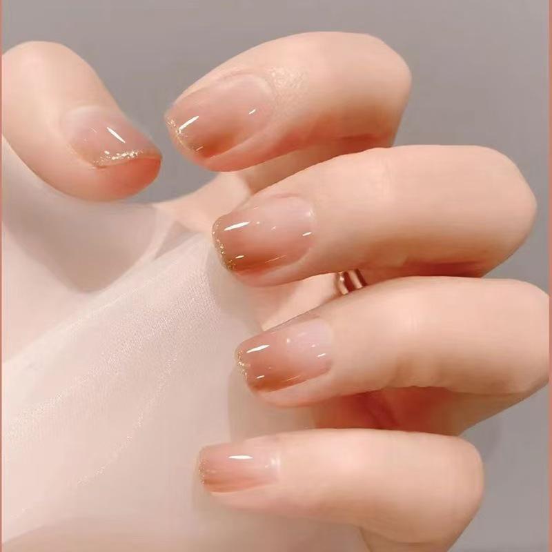 Elegant French White Transparent Ice Nails - Pure Desire Wearable Red and White Nail Patches