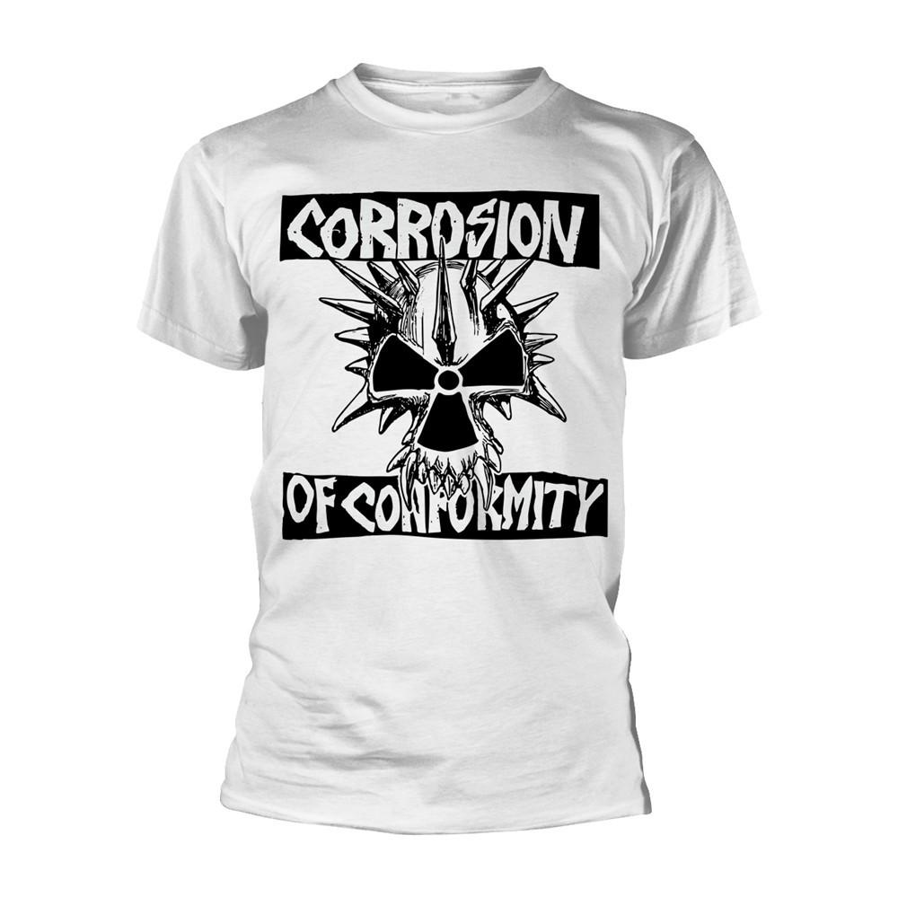 Corrosion Of Confirmity  Skull Logo  White T shirt - NEW Unisex T-Shirt XXXL