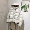 Women's Hooded Down Puffer Coat - Slimming Winter Jacket with 90% Duck Down, Thick and Loose Fit.