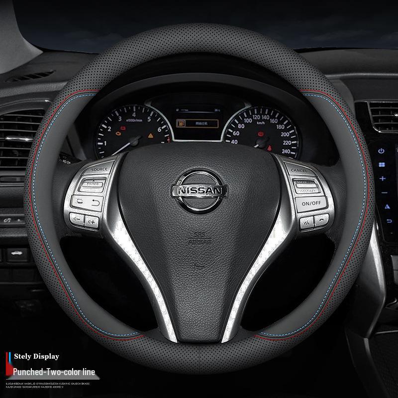 Nissan Steering Wheel Cover for Sylphy, Teana, Tiida, Kicks, X-Trail, Qashqai, Bluebird