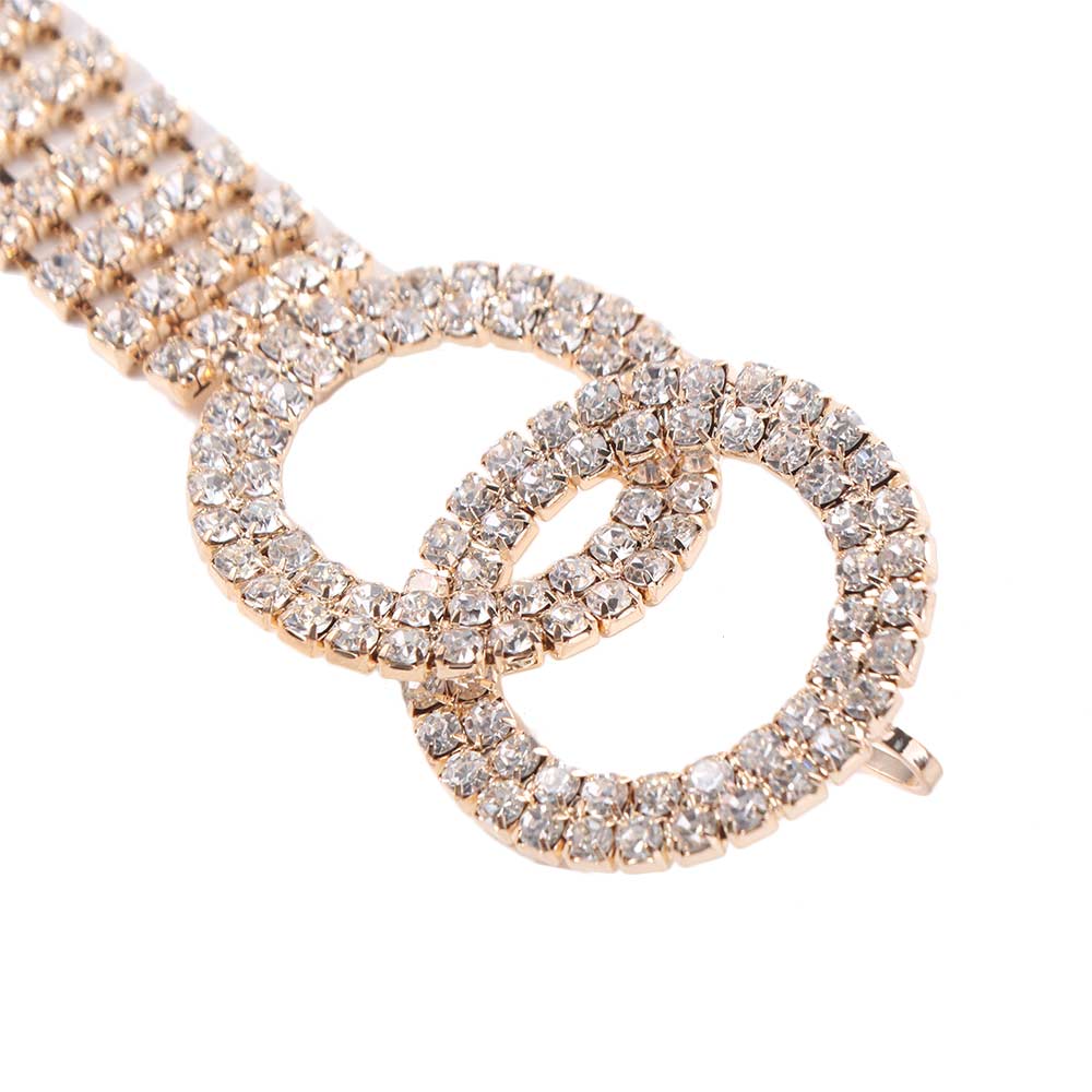Shiny Rhinestone Belt Body Jewelry Women's Belly Chains High-end Crystal Waist Chain  Female