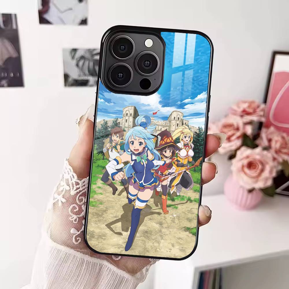 

K-Kono Subarashii Sekai ni Shukufuku Phone Case For iPhone 17,16,15,14,13,12,Plus,Pro,Max For Magsafe Magnetic Wireless Charge iPhone15PROMAX