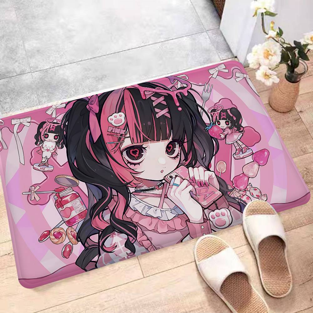 Popular J-Jirai K-Kei Fashion Door Mat Anti-slip Absorb Water Long Strip Cushion Bedroon Mat Bedside Mats