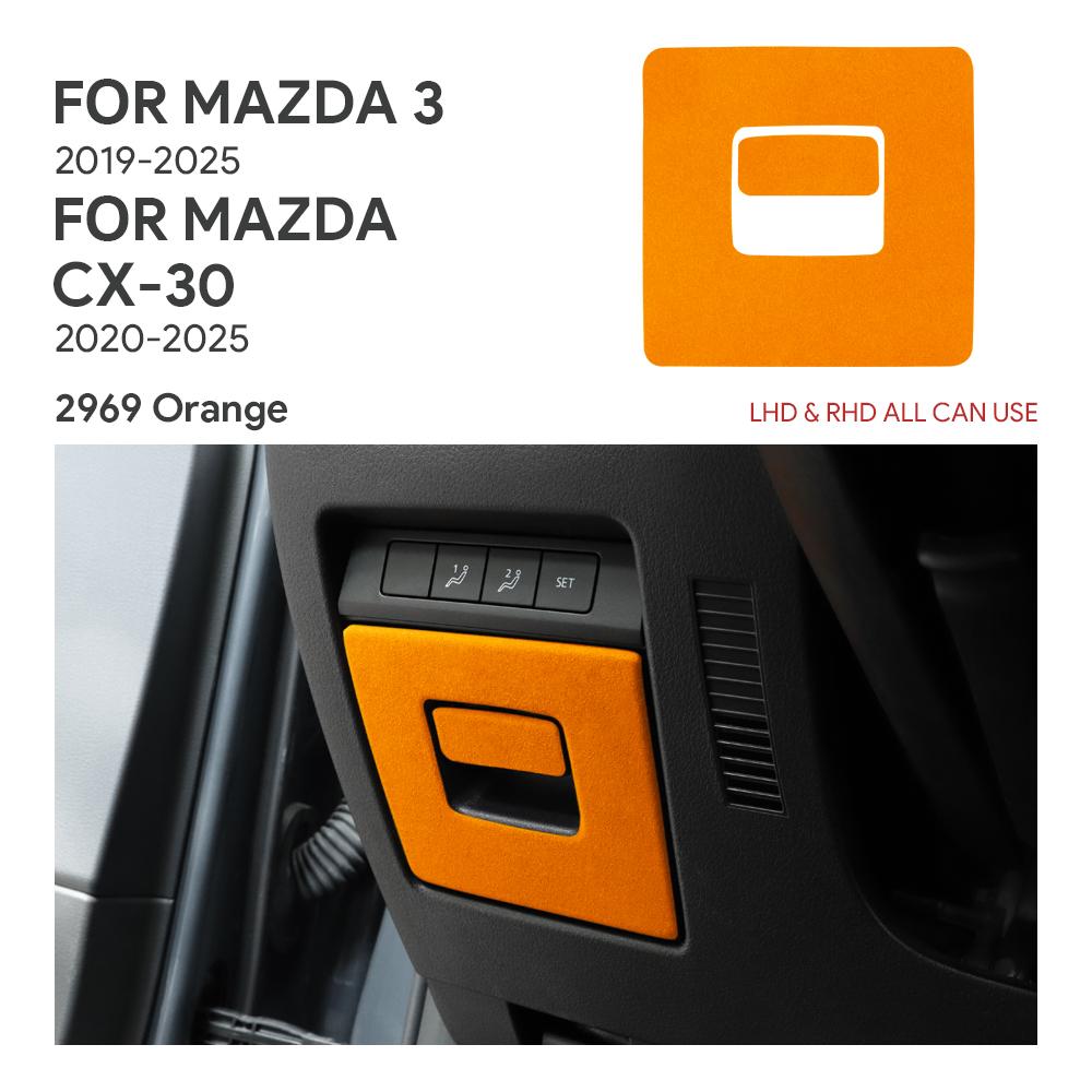 Top Suede Trim LHD RHD Sticker For Mazda 3 BP Axela CX30 CX-30 2019 2020 2025 2025 2025 2025 2025 Car Driver's Storage Box Panel