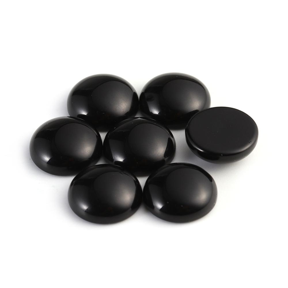 Louleur 10 Stück/Los Naturstein Cabochon 4 6 8 10 12 mm 25 Muster für DIY Ring Ohrring Armband Halskette Schmuckherstellung Schmuckzubehör