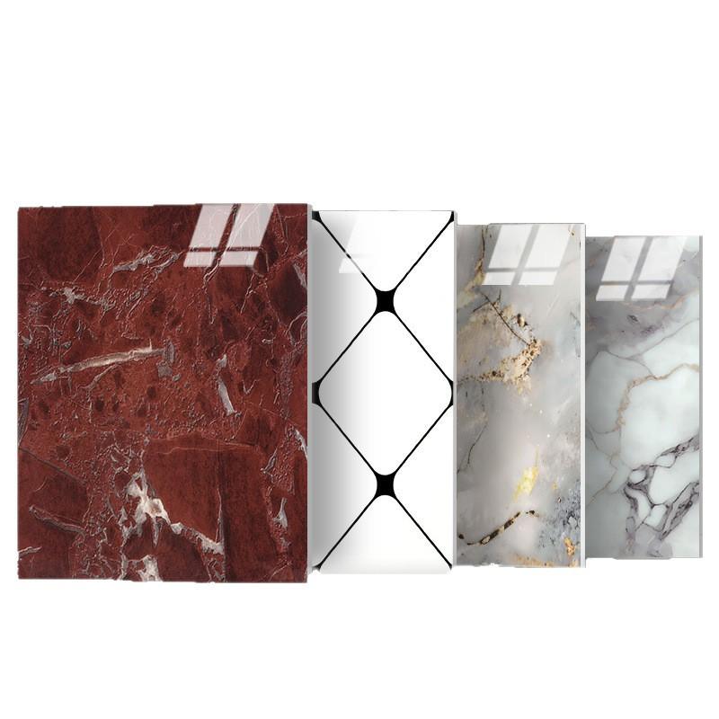30x30cm Self Adhesive Tile Sticker 3D Embossed PVC Wallpaper TV Background Wall Decor Waterproof Oil Proof Kitchen Bathroom Renovation Wall Sticker
