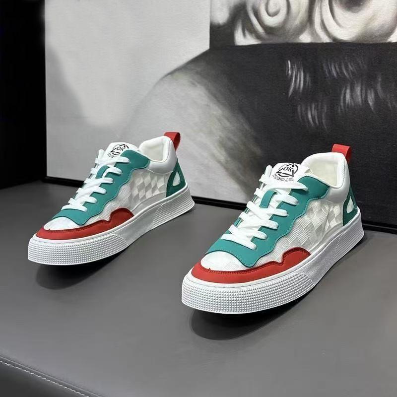 

Дышащая сетчатая обувь ультралегкая обувь мужская весенне-летняя новая обувь для скейтборда модная молодежная универсальная повседневная маленькая белая обувь 44 красный