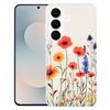 Blue Light Jungle Series Magnetic TPU Phone Case For Samsung Galaxy S24+ 5G, Raised Lens Screen Wireless Charging Protective Cover