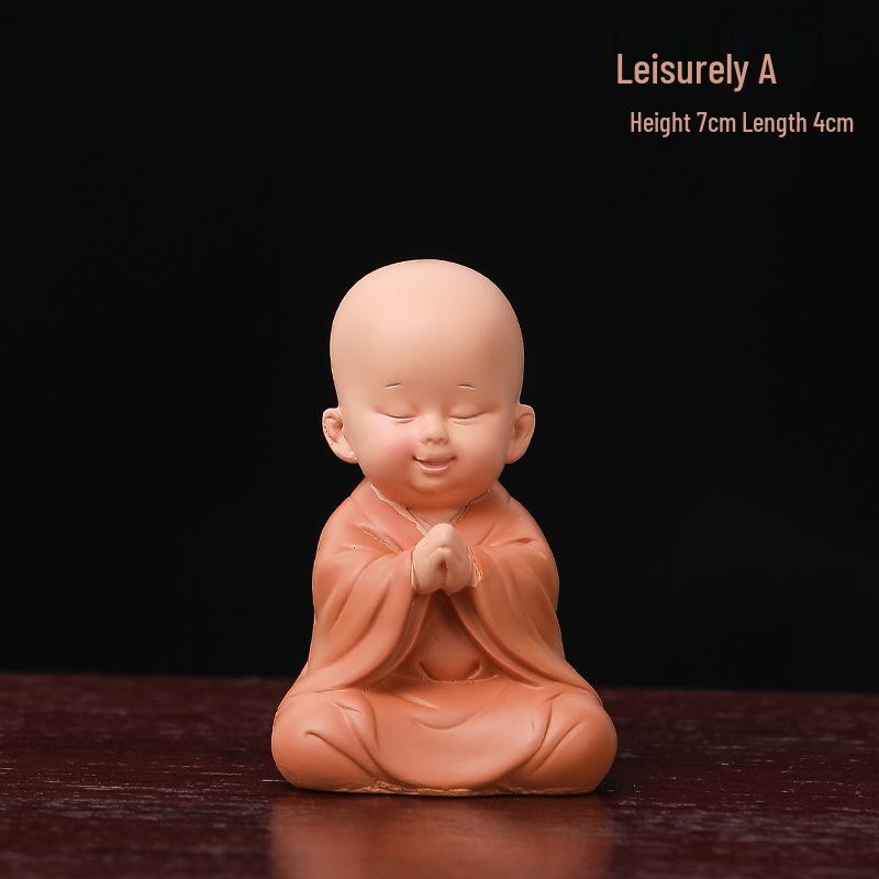 Creative Chinese Monk Ornaments for Home Decor - Living Room, TV Cabinet, Entrance, Tea Table, Study & Office Decorations