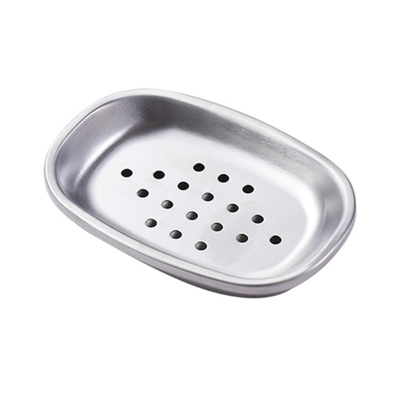 

Modern Double Layer Soap Dish Keep Soap Dry for Bathroom or Kitchen Use Portable Stainless Steel Shower Soap Tray 1