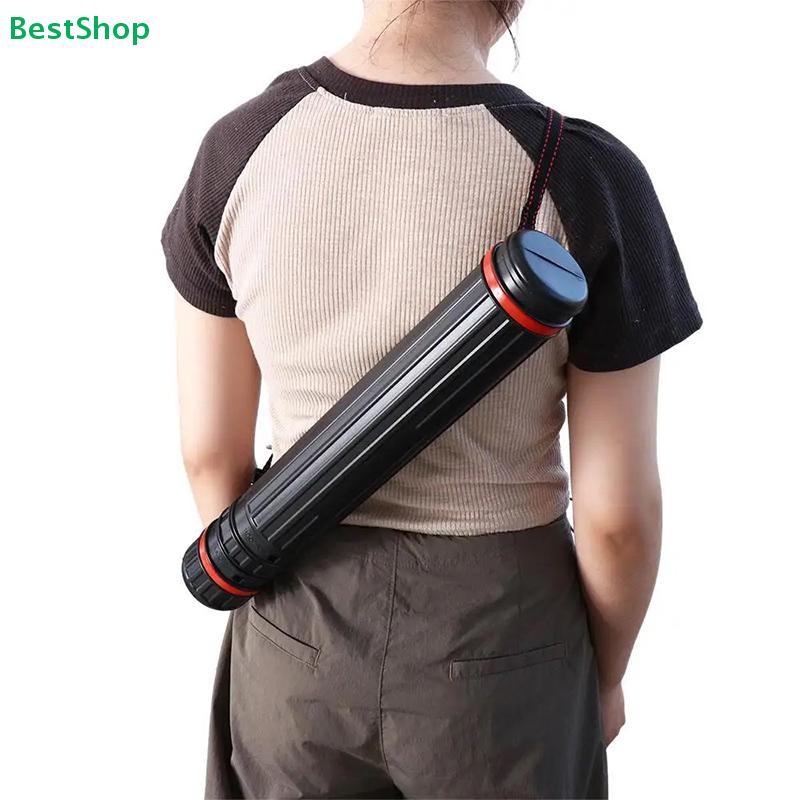 Adjustable Scalable Painting Cylinder With Shoulder Straps Drawing Cylinder-Plastic Art Storage Tube Box