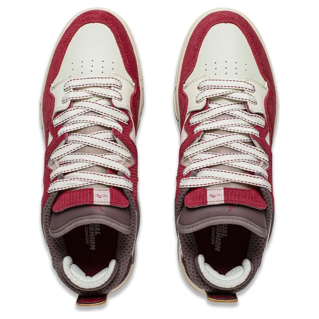 Li Ning Wave PRO CNY Comfortable Slip Resistant Abrasion Resistant Skateboard Shoes Men's Red AECU001-2