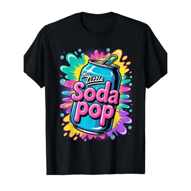 Koszulka My Little Soda Pop dla Dzieci K-Pop Muzyka Koreańska Anime Koszulka Rap Hip Hop Ubrania dla Dziewczynki Prezent Uroczy Napis Koszulka Dziecięca Góra