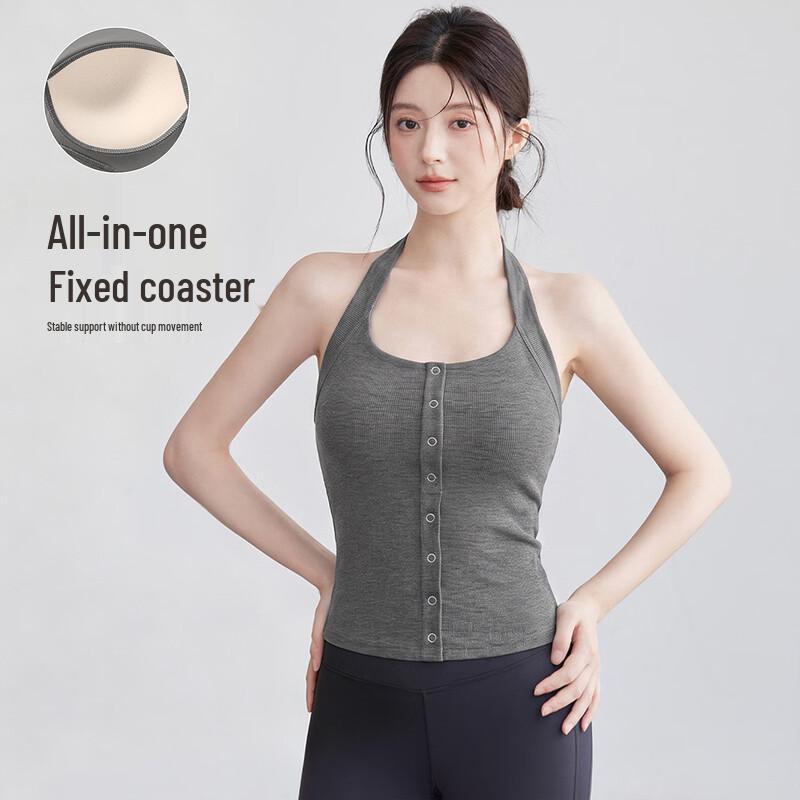 Youyou Women s Integrated Sports Camisole Vest XL