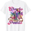Chucks And Pearls Im With Her Kamala Tshirt