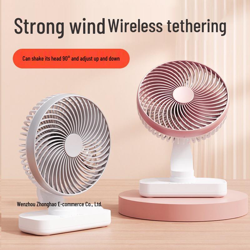 New Ultra-Quiet USB Oscillating Desktop Fan - Bestseller for Office, Dorm, Students