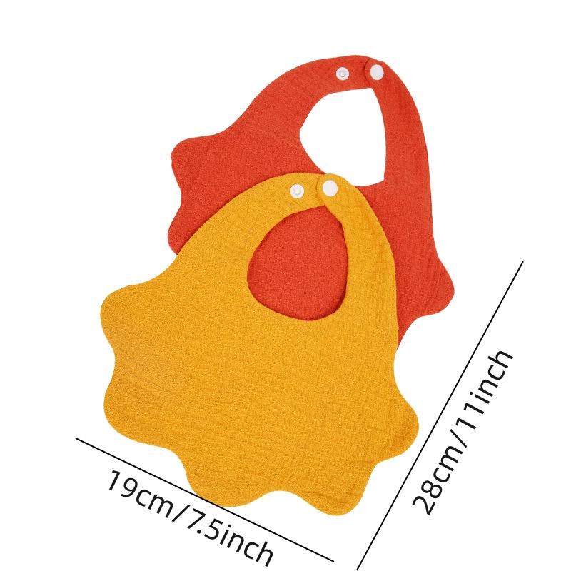 Baumwolle Weiche Baby Print Lätzchen Einfarbig Säugling Lätzchen Neugeborenen Spucktücher Bandana Schal für Kinder Junge Mädchen Füttern Speichel handtuch