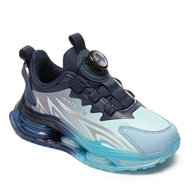 Scarpe da Corsa Antiscivolo in Pelle Autunnali/Invernali 2025 per Bambini con Fibbia Rotante - Ideali per Bambini di Taglia Media e Grande