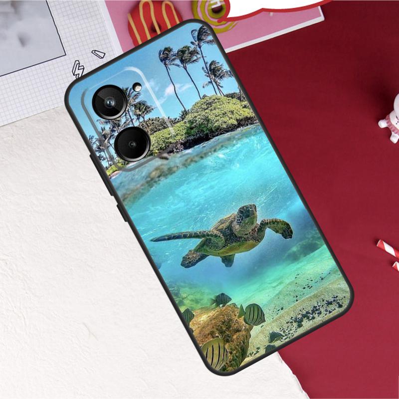 Cute Cartoon Turtles For Realme 10 11 12 13 14 Pro Plus GT6 GT7 15 Pro C61 C67 C63 C71 C55 C51 C65 C53 C75 Case