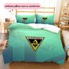 Alemannia Pattern Bedding Quilt Set  Home Decoration  Gift (1 * duvet cover + 2 * pillowcase  without core)