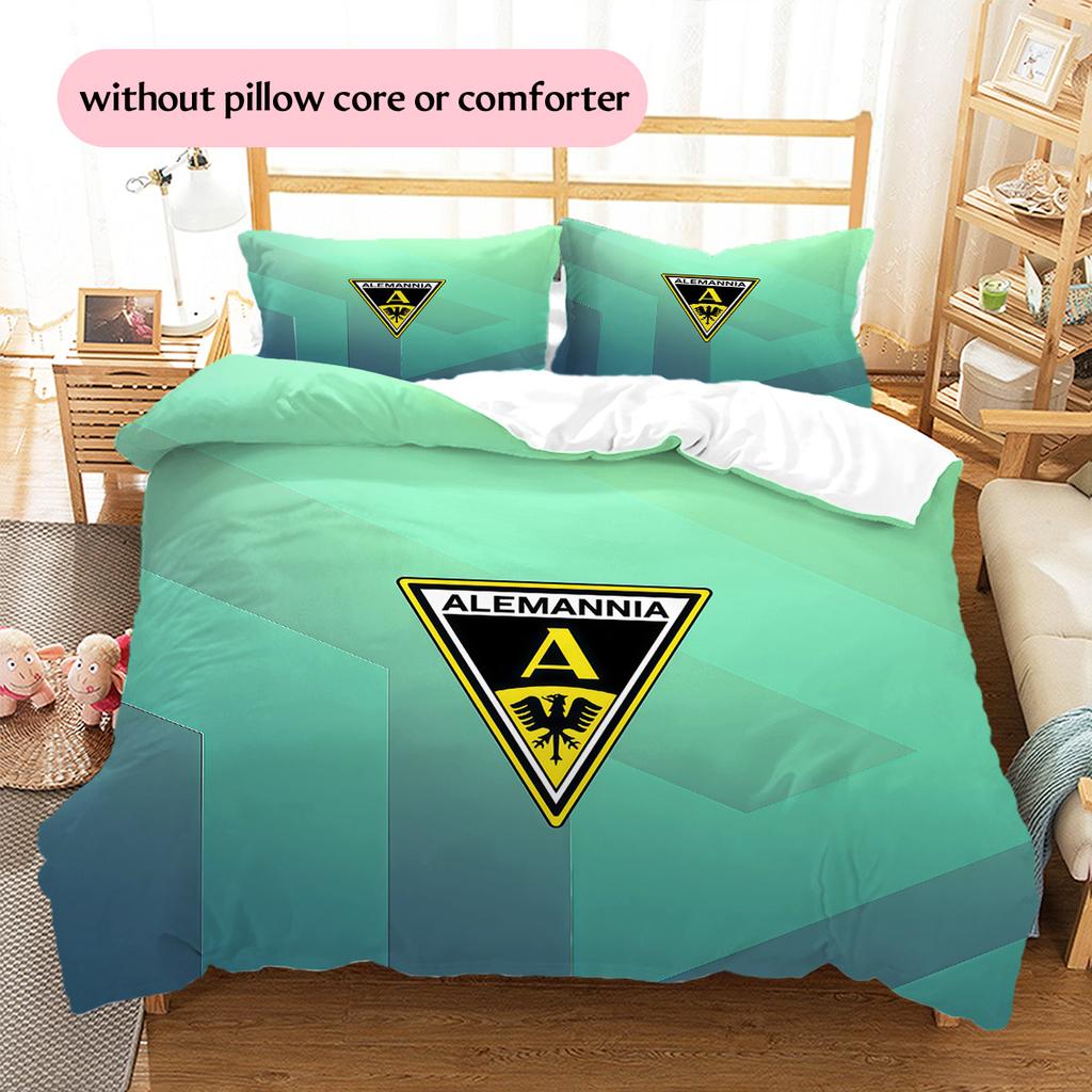 Alemannia Pattern Bedding Quilt Set  Home Decoration  Gift (1 * duvet cover + 2 * pillowcase  without core)